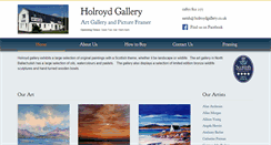 Desktop Screenshot of holroydgallery.co.uk