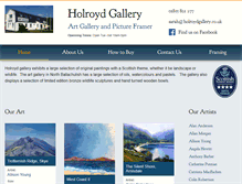 Tablet Screenshot of holroydgallery.co.uk